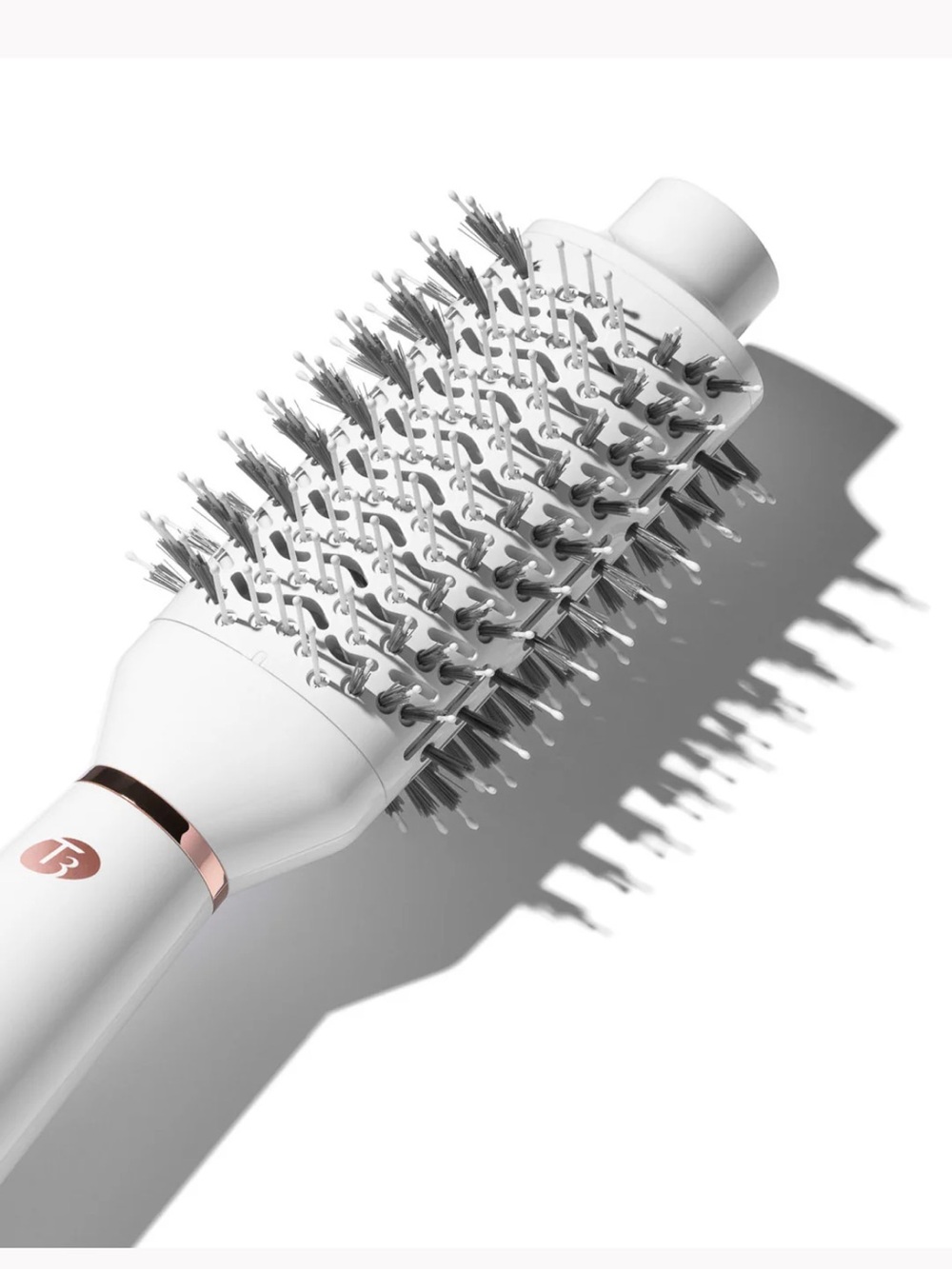 T3 airbrush dryer White Hair Styling Round Brush with Venting